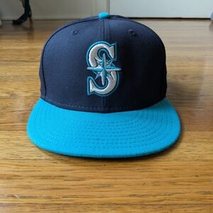 New Era Seattle Mariners Fitted Hat - Size 7 1/4